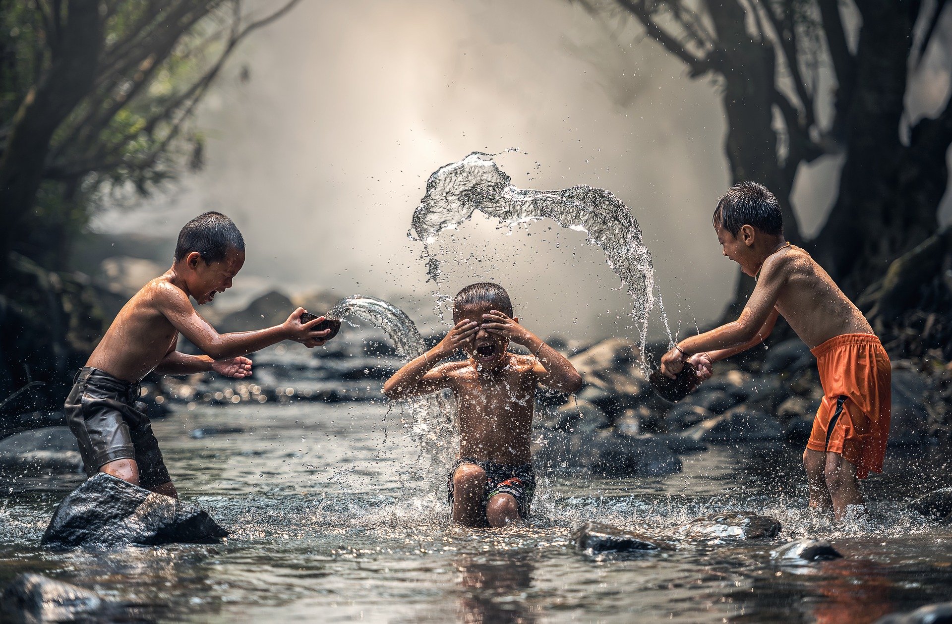 Children Playing in the Water